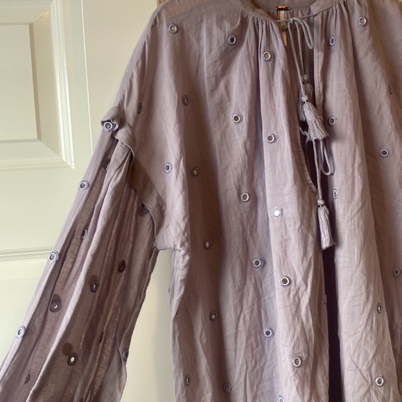 Free People shine so bright lavender mirror top - Picture 4 of 6